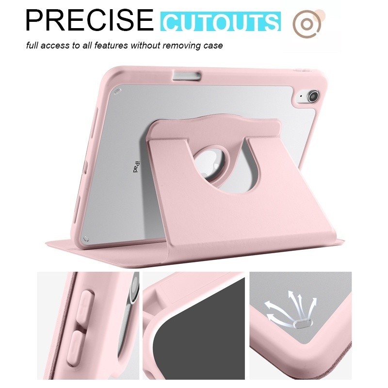 [Samsung Tab A9 / A9 Plus / S9 / S9 FE / S9 Plus / S9 Plus FE] Vỏ bảo vệ Acrylic đứng xoay Smartcase