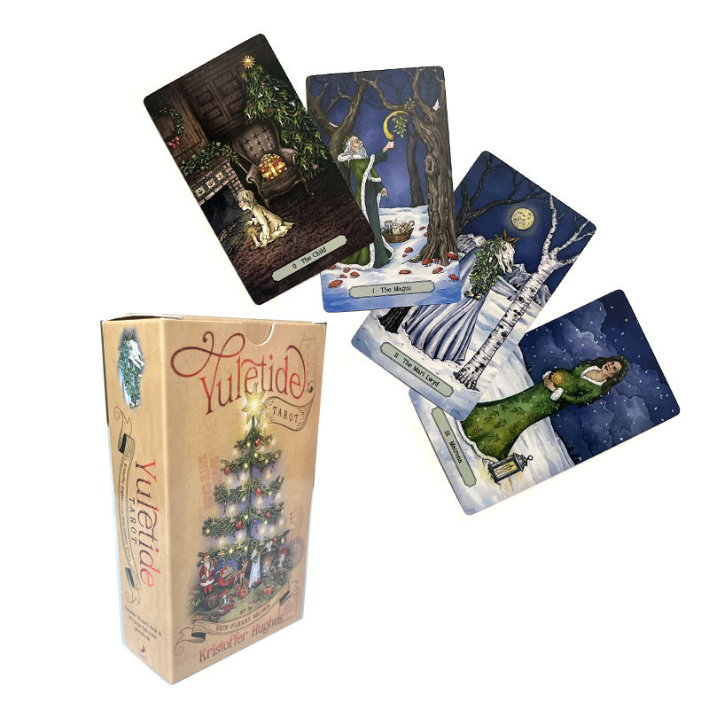 Tarot Bán lẻ yuletide Giáng sinh tarot Bán buôn 12x7 9FMO