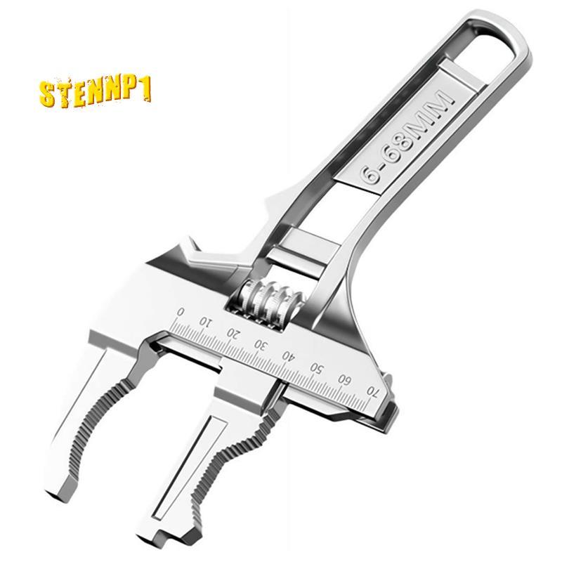 Cờ lê bồn rửa có thể đảo ngược với cờ lê mở hàm 6-68mm Bạc có thể điều chỉnh 6-68mm