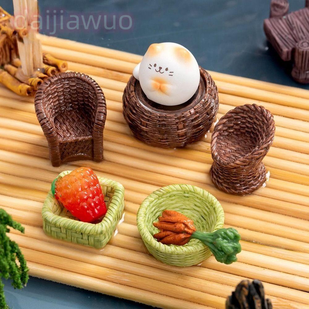 DAIJI Nhà Búp Bê Thu Nhỏ Nội Thất Búp Bê Nhà Phụ Kiện Mini 3-4cm Nhà Búp Bê Mô Phỏng Trang Trí'