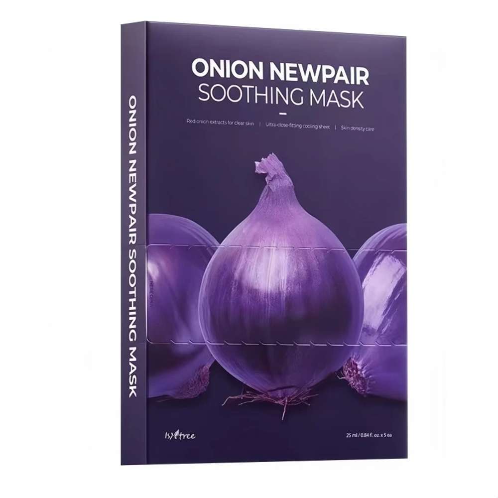 Purple Onion Soothing Face Mask, Hydrating Repair Skin Barrier Reduce Daily Skin Care Sheet Mask