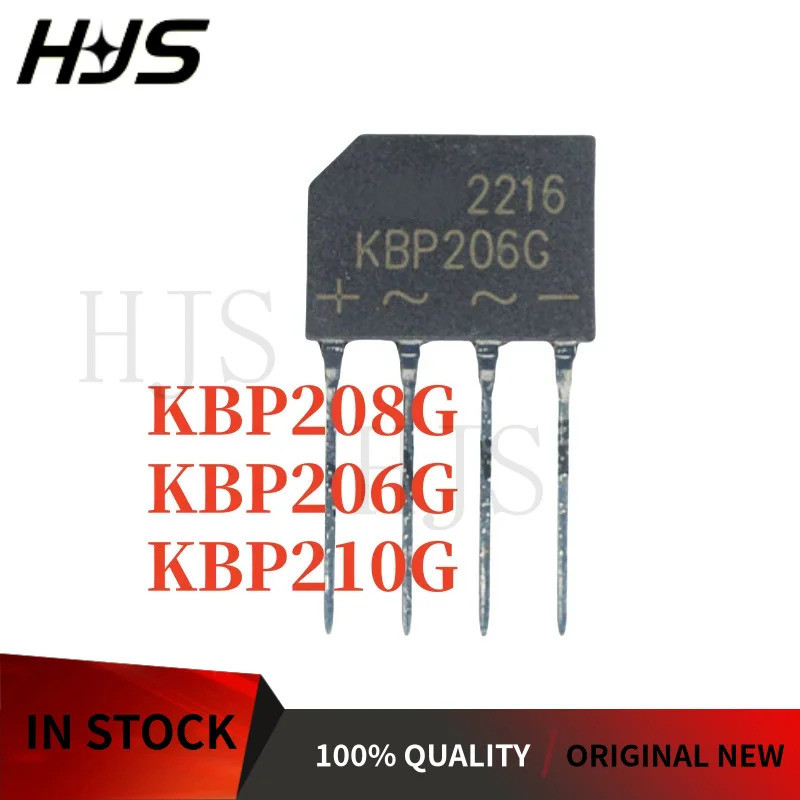10 CÁI KBP208G KBP206G KBP210G KBP208 KBP206 KBP210 chỉnh lưu cầu cầu chỉnh lưu ngăn xếp mos chip ic
