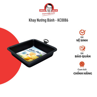 Khay nướng bánh chống dính vuông uncle bills bền bỉ tiện lợi 20x20x4cm - kc0086