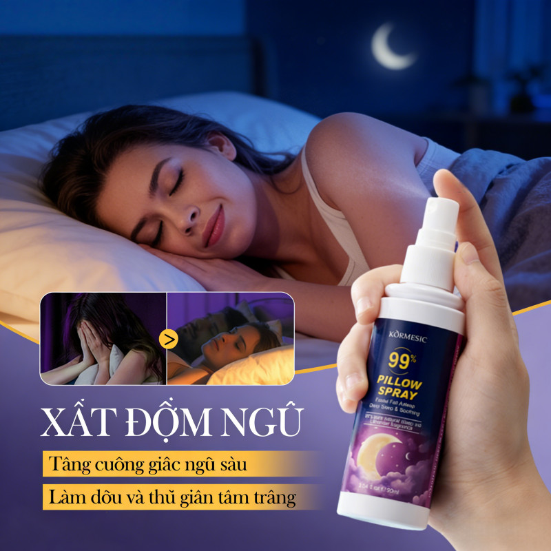 【Lavender】Xịt phòng ngủ hương oải hương - Hỗ trợ thư thái, ngủ ngon hơn - Không dùng melatonin - Dịu