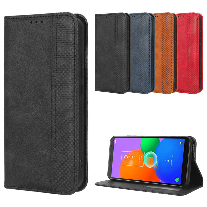 Thích hợp cho vỏ điện thoại TCL 503 TCL 403 Vỏ da điện thoại Flip Cover 502 Card 50LE Vỏ bảo vệ tcl5