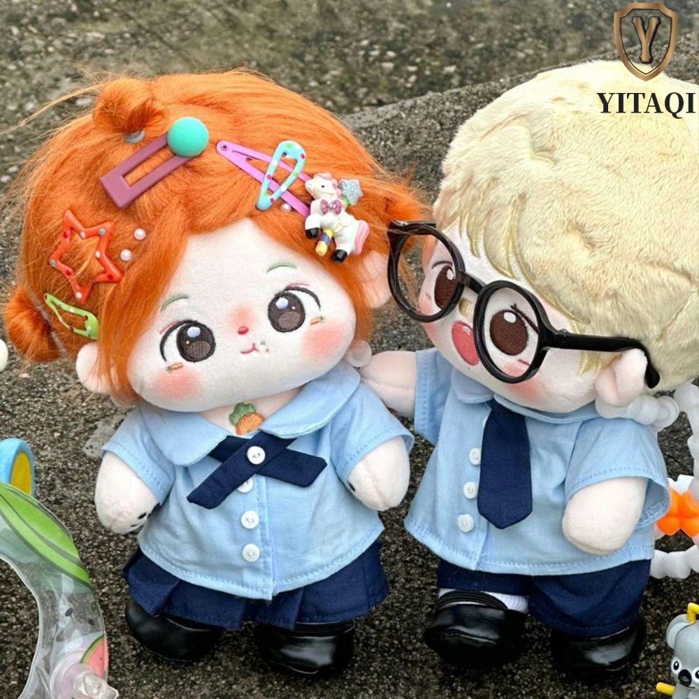 YITAQI Idol Quần áo búp bê sang trọng, Quần áo búp bê Cotton mềm mại nhồi bông mềm mại, Đồng phục JK