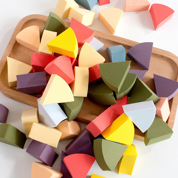 Non-Latex Puff Triangle Air Cushion Foundation Không Bột Ướt Khô Trang Điểm Bọt Biển Mặt Puff Beauty