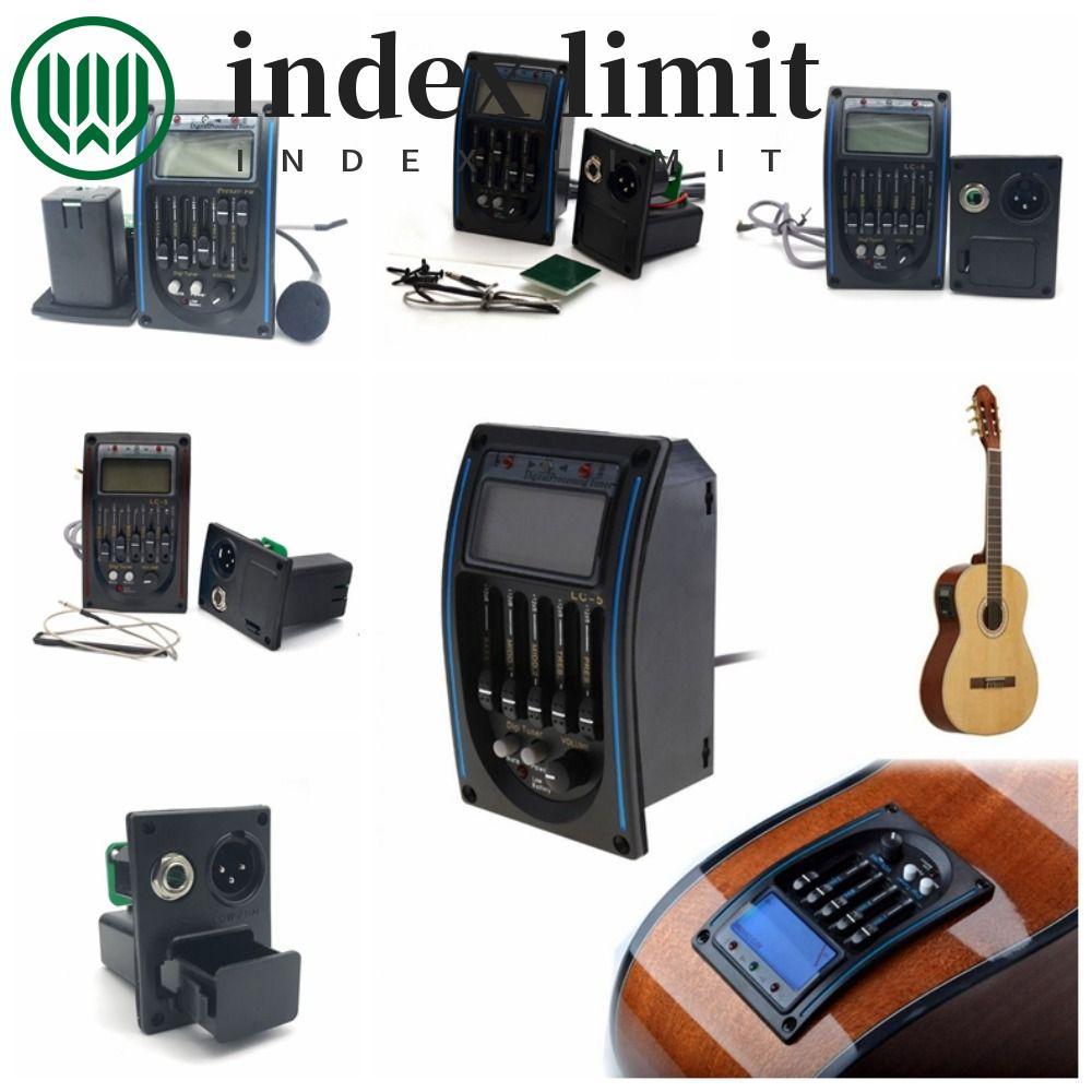 INDEX LIMIT Band Acoustic Guitar Preamp, LC-5 / 4 5 Band Guitar Tuner System, Piezo Pickup EQ Equali