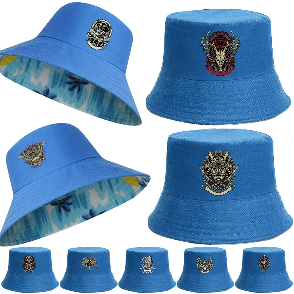 Double-sided wear Best seller Hiking trekking hat UV protection Cotton Fashionable fisherman hat Sun