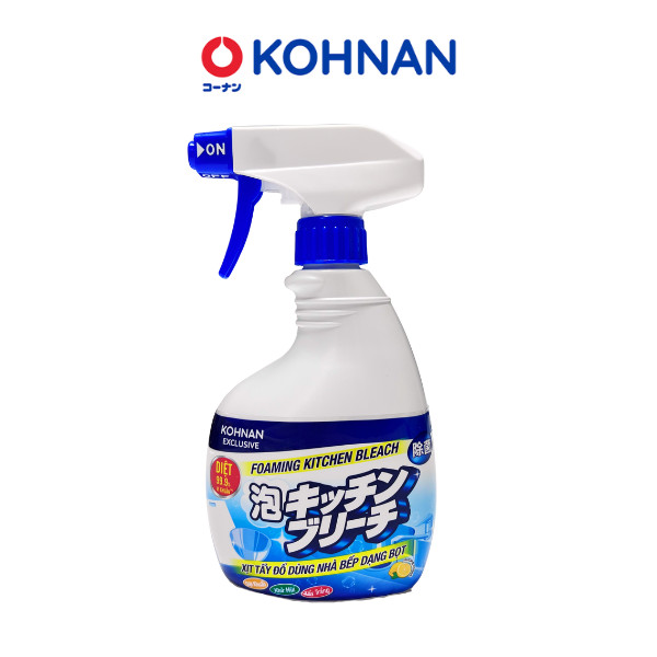Xịt tẩy đồ dùng nhà bếp KOHNAN dạng bọt, vệ sinh bếp ga, máy hút mùi, bồn rửa 400ml