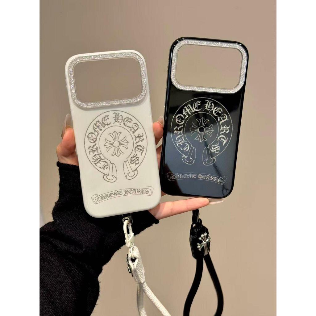 Sidos Phong Cách Hàn Quốc Bột Flash Cao Cấp Crow Heart Cross Thích Hợp Cho ihone17promax Apple 16pro