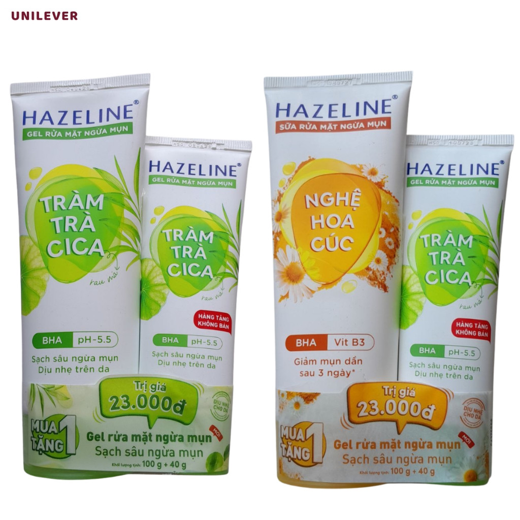 [HÀNG CHÍNH HÃNG] SỮA RỬA MẶT HAZELINE CÓ TẶNG - TCD