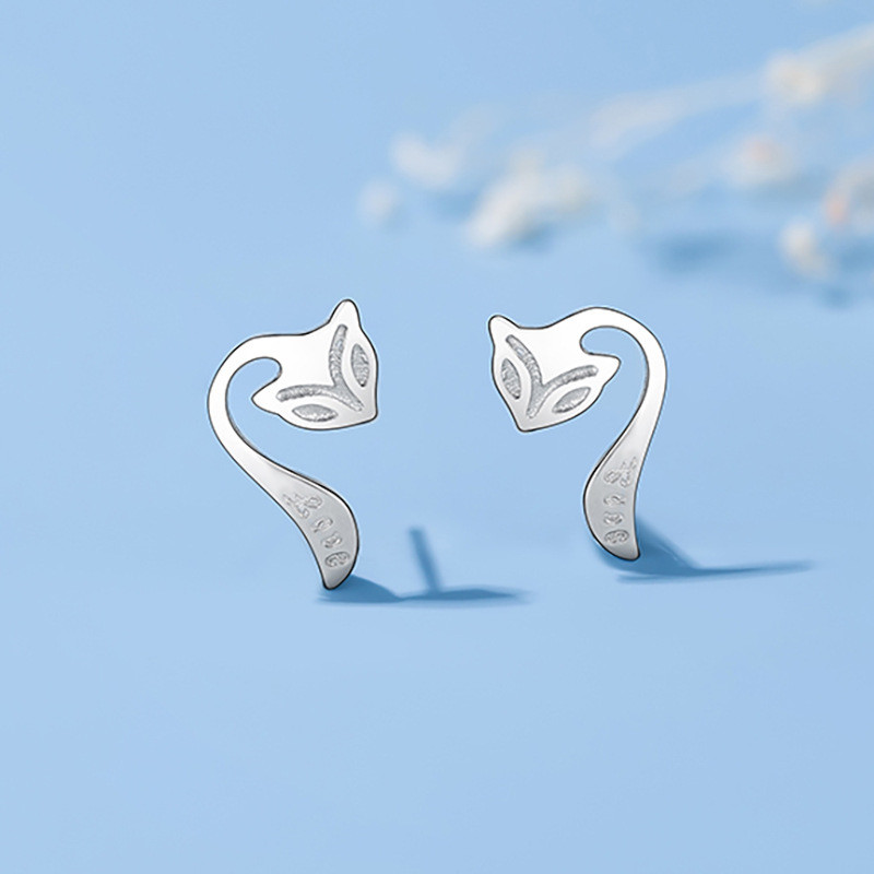 Bông tai Firefox nữ tính,mini đơn giản - Phụ kiện động vật đáng yêu