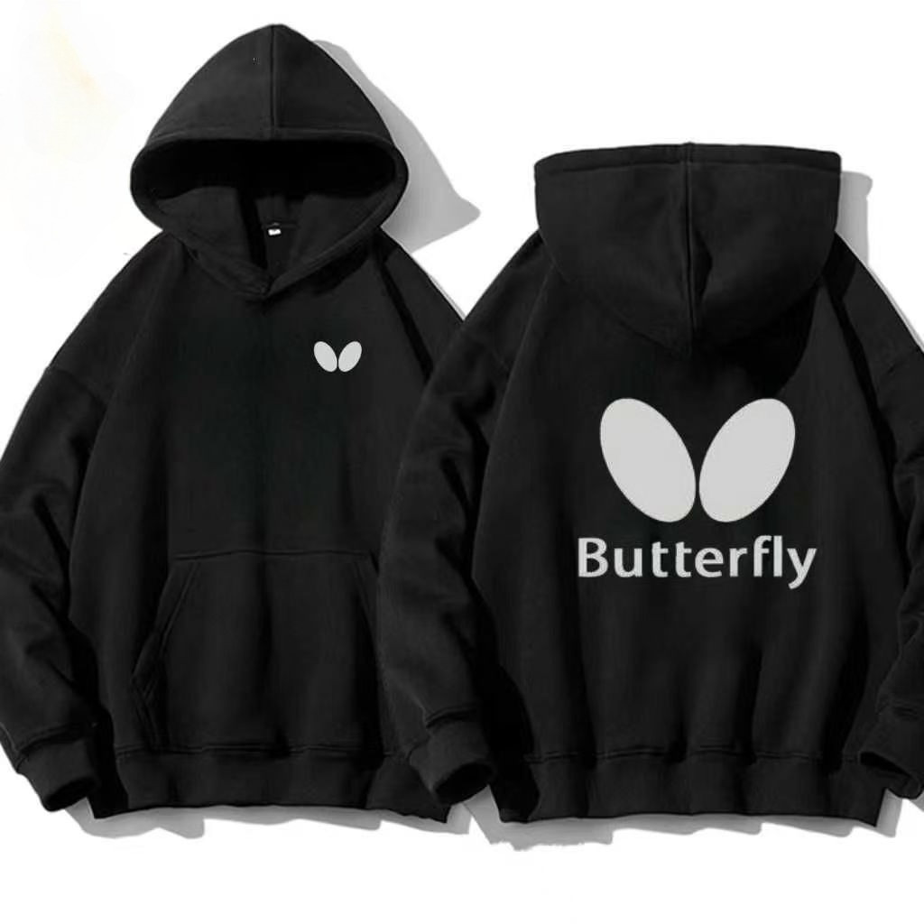 Bộ Áo Sơ Mi Thể Thao Nam Butterfly Print Logo, Phù Hợp Cho Thi Đấu Và Dáng Rộng