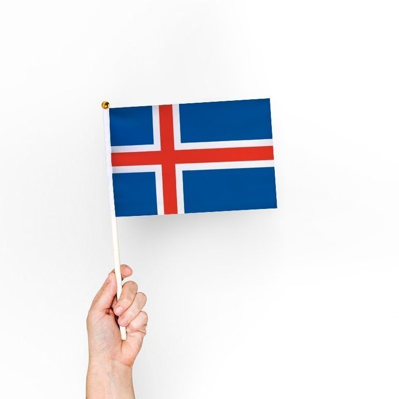 3 Cờ nhỏ Iceland Quốc kỳ