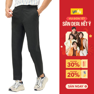  Quần âu nam YODY cạp chun thoải mái dáng đứng phong cách thanh lịch TRA - QAM6049 