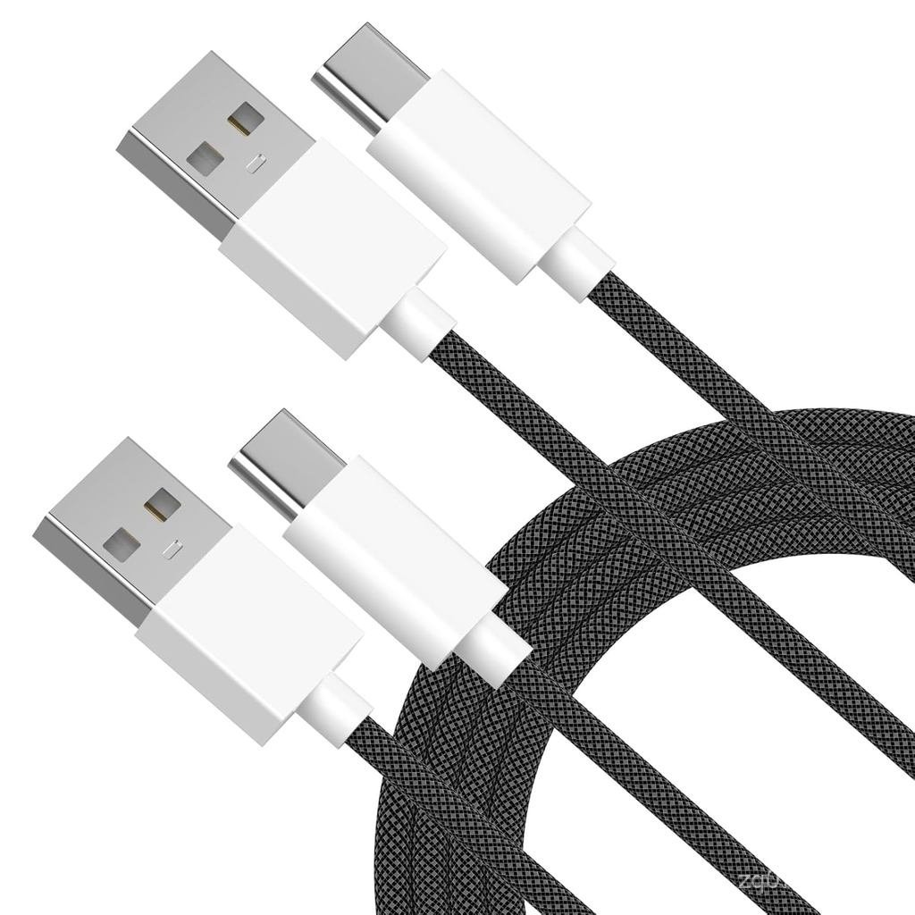 Cáp Carplay Ô Tô Cho iPhone 16 15, 2 Gói 6FT Dệt USB A Sang USB C Dây Cáp Sạc Xe Hơi Tương Thích Cho