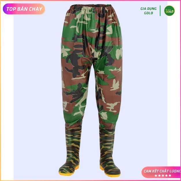 Ủng quần lội ruộng 2 LỚP hàng Hoa San chất lượng cao, phù hợp với mọi thời tiết 36-43
