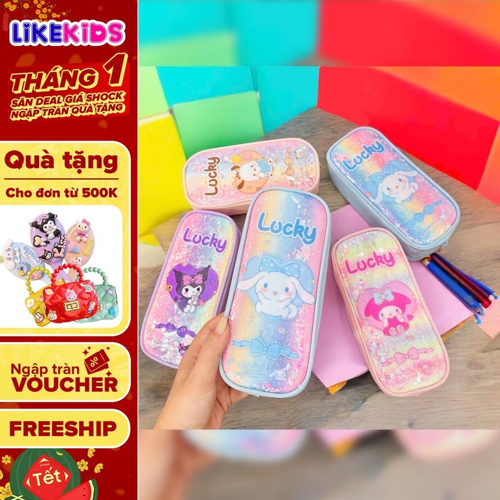 HỘP BÚT NHŨ cho bé gái hoạ tiết cute - LikeKids