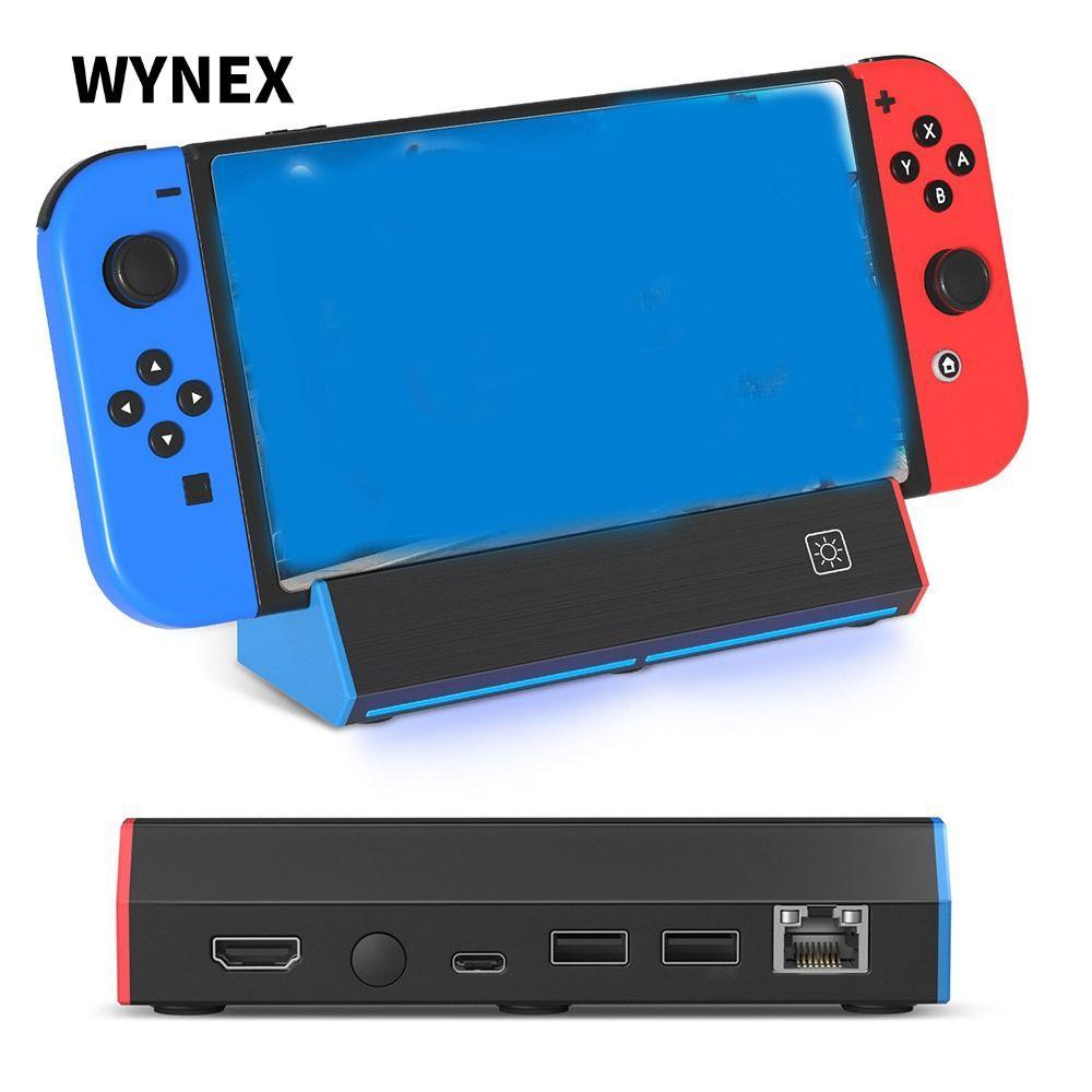 Bộ chuyển đổi HDMI WYNEX, Trạm đế TV USB 4K @ 120Hz, Đế sạc Type-C di động cho phụ kiện trò chơi OLE