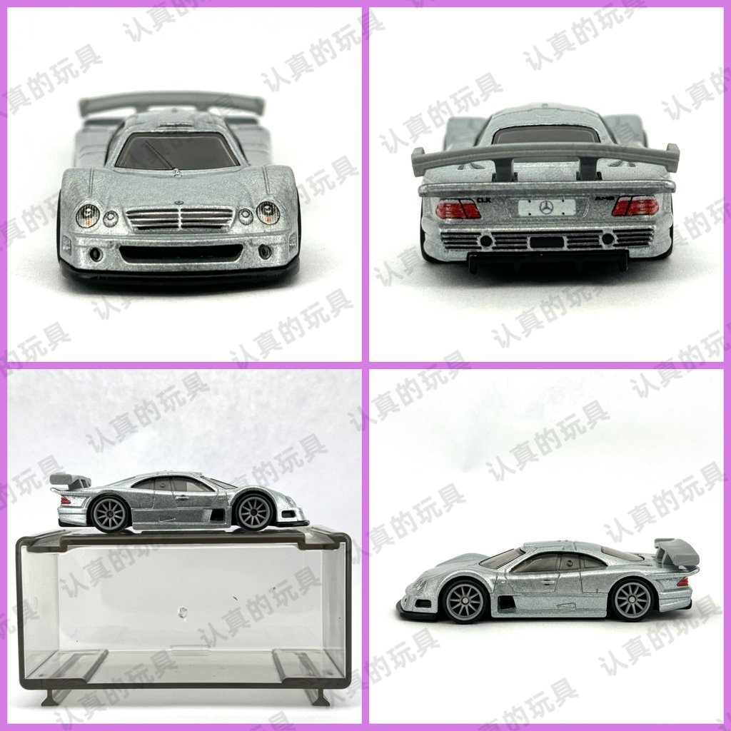 Hot Wheels GMH39 Đáy Sắt Lốp Cao Su Raming Garage Benz 1997 Mercedes-Benz CLK-GTR MBUL