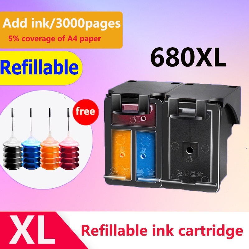 Hộp mực HP 680XL HP680 HP 680 Đen HP 680 Màu HP 680 Mực HP 680 Mực HP 680 Đen HP 680 Tương thích cho