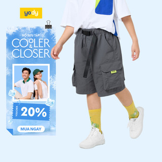 [Đồng giá] Quần short cho bé túi hộp YODY nhẹ, mặc thoải mái độ bền cao BTCS25S011