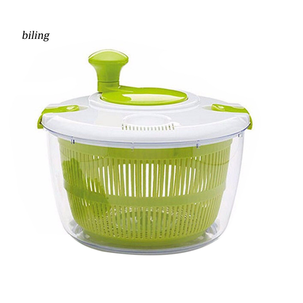 {biling} Salad Spinner có cống thoát nước Salad Dehydrator Salad Spinner 3 / 5l Giỏ lọc chậu bằng th