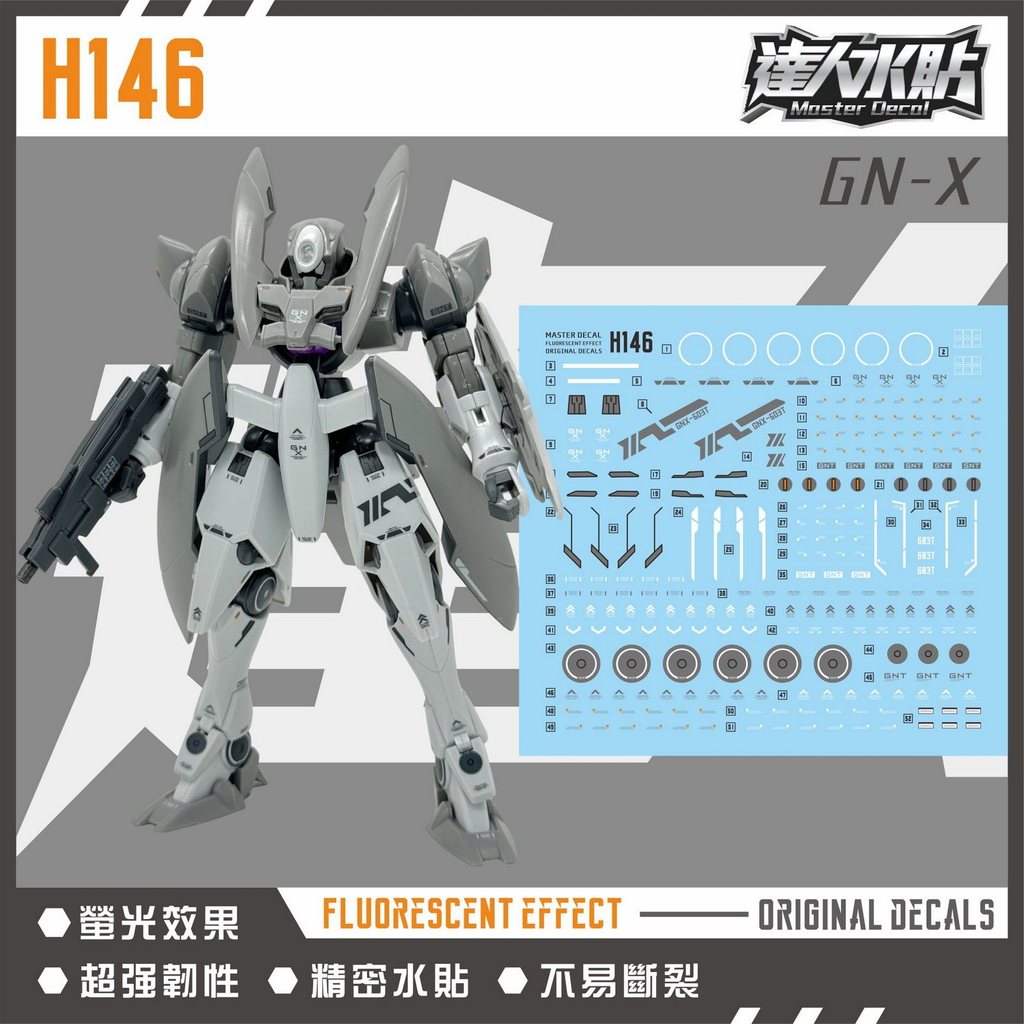 MASTER H146 GNX-603T HG 00 1 / 144 GNX Đề can trượt nước (Không bao gồm bộ dụng cụ)