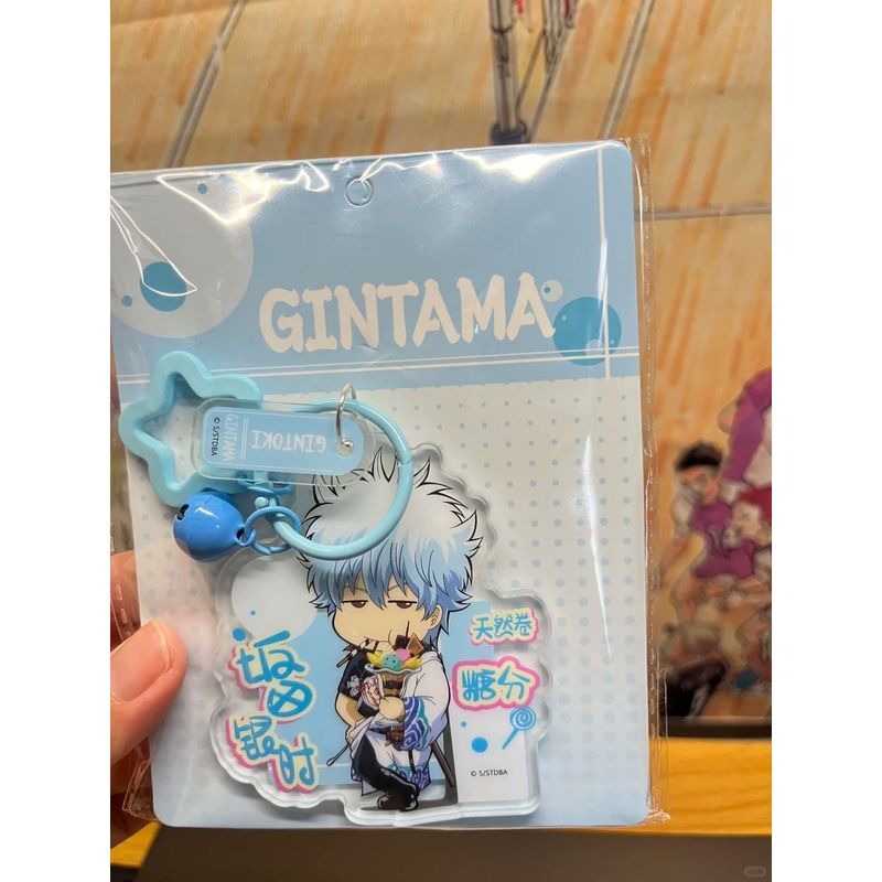 Gintama / Gintoki / Anime Gintama Hàng hóa Gintama Móc khóa Sakata Gintoki Mặt dây chuyền / tyey