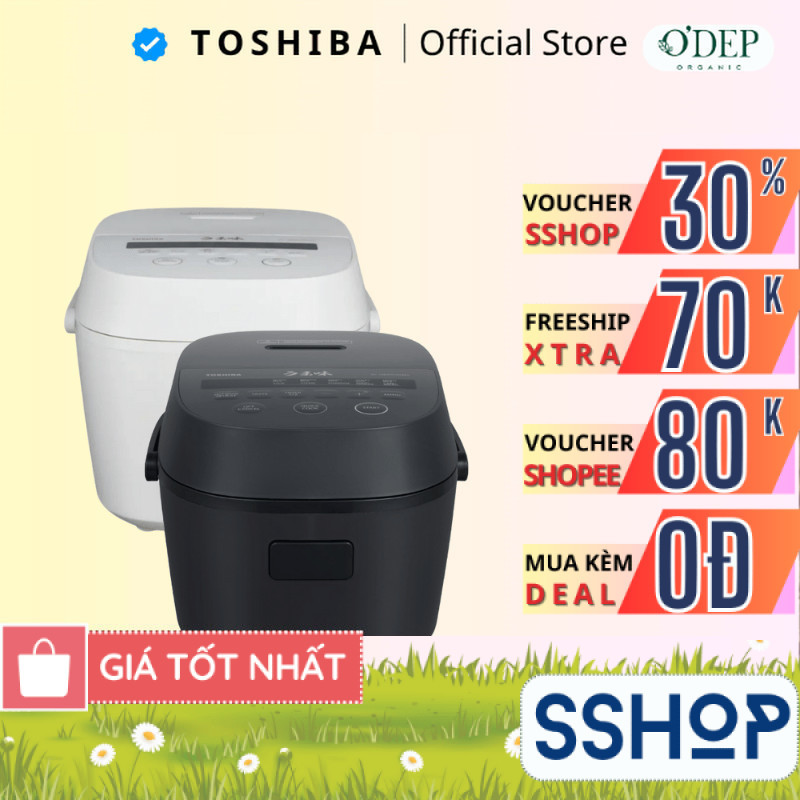 Nồi cơm điện tử Toshiba 1 Lít / 1.8 Lít RC-18DR5UVN(W)/RC-10DR5UVN - SSHOP SSA