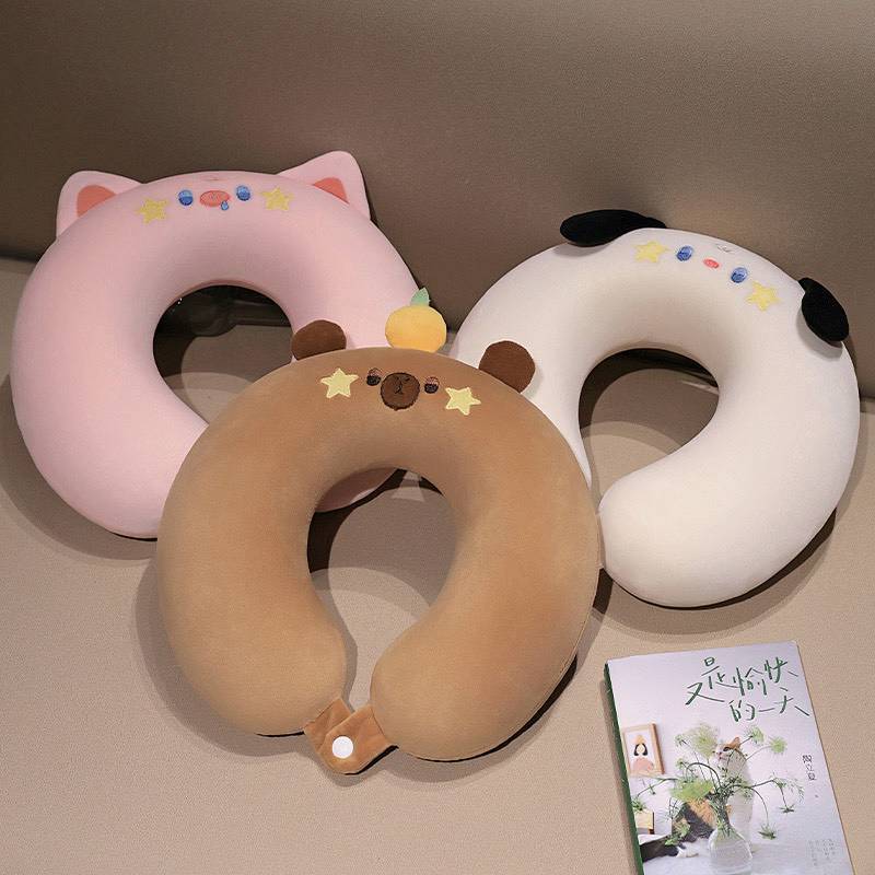 Pillow Cute Pillow Car Pillow Hakimi Office Portable Cervical Spine Nap Travel Pillow Neck Memory Pi
