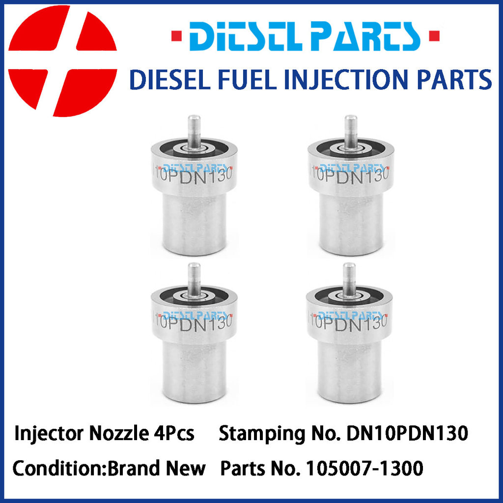 4 vòi phun 1050071300 DN10PDN130 cho Mitsubishi Pajero Triton 4M40 2.8D 105148-1331