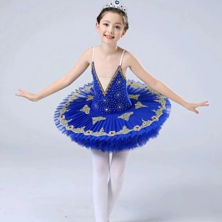 2026 Mới Trẻ Em Múa Ba Lê Trình Diễn Trang Phục Bé Gái Puffy Tulle Váy Khiêu Vũ Trình Diễn Ballet Pu