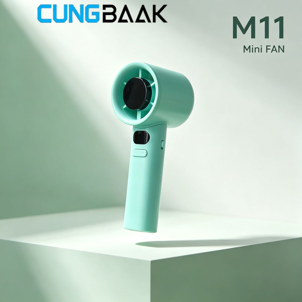 Quạt Mini Cầm Tay M11 - Gió Mạnh Tức Thì, Pin Siêu Trâu, Chất Lượng Vượt Trội