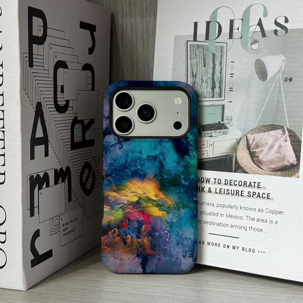 Ốp lưng mờ nối trên và dưới cổ điển 2 trong 1 cho iPhone17 Pro Max iPhone16 Pro Max iPhone15 Pro Max