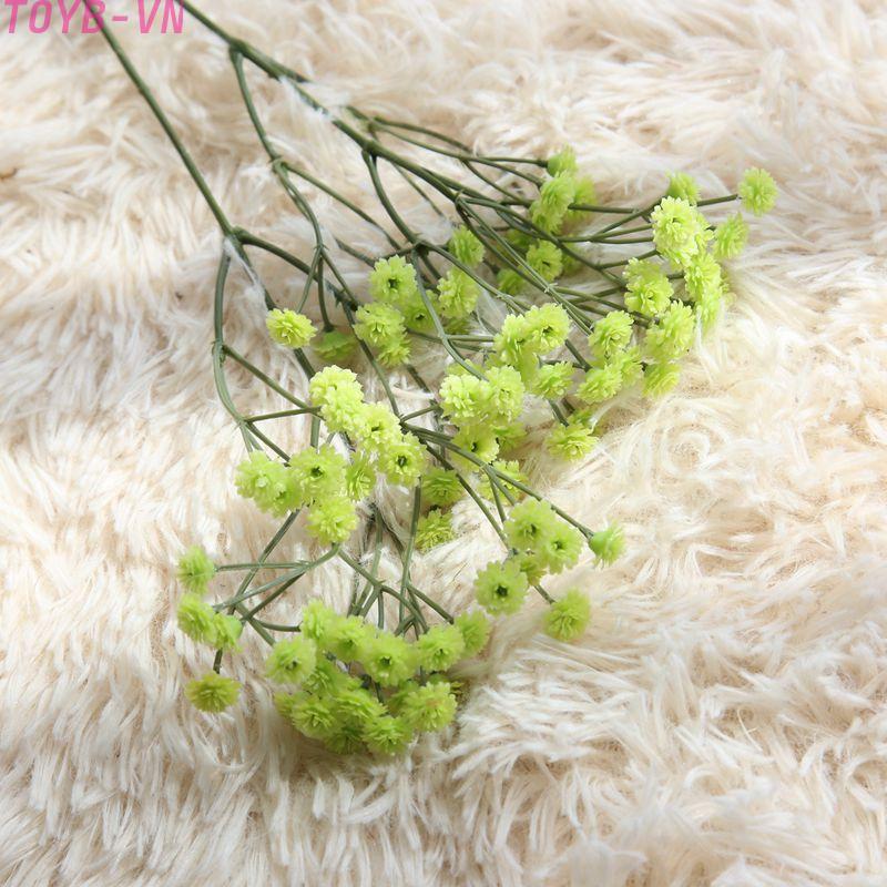【TOYBOX】Gypsophila Soft Glue Fake Flowers Natural looking Bouquet for Wedding/Home