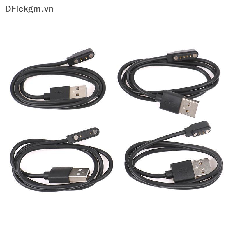 Dây Sạc Đồng Hồ Thông Minh Đa Năng Cáp Sạc Từ Tính 2 Pin 4 Pin Sạc USB Cho Đồng Hồ Thông Minh 7.62mm 2.54mm 4mm Cáp Sạc