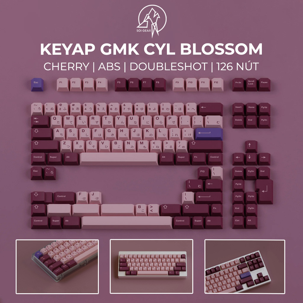[HỎA TỐC HN - HCM] Keycap Cherry GMK CYL Blossom ABS Doubleshot