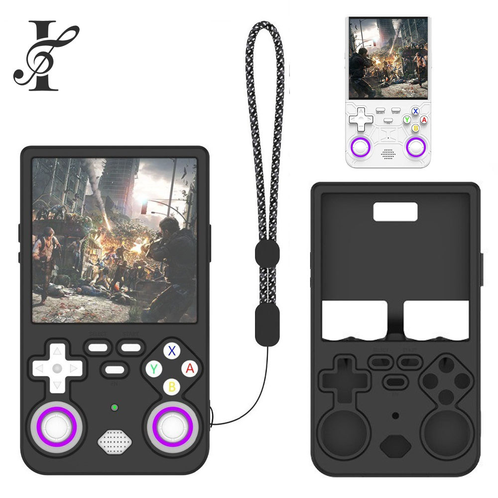 Dành Cho Máy Chơi Game Cầm Tay R36 Ultra 2025 Ốp Lưng, Vỏ Bảo Vệ Silicon Mềm Mỏng Có Dây Buộc Cho R3