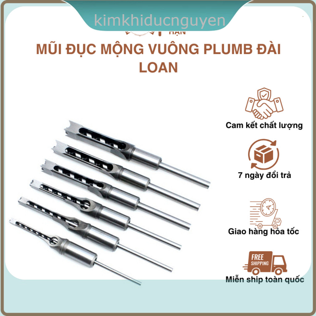 ✔️ Mũi đục mộng vuông Plumb Đài Loan CAO CẤP