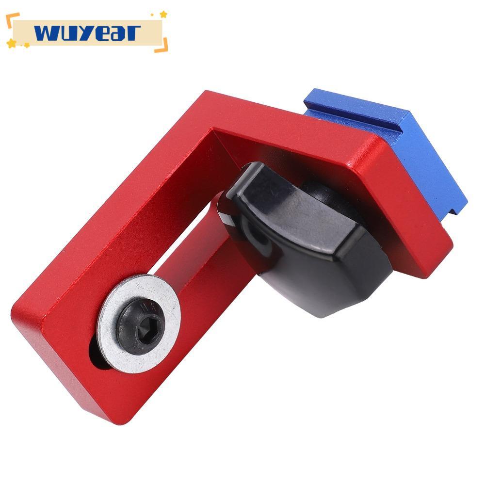 WUYEAR 2 chiếc Giá đỡ trượt T-Track, cho 30 T-Track Đỏ ​Miter Track Stop, Hợp kim nhôm chính xác 30 