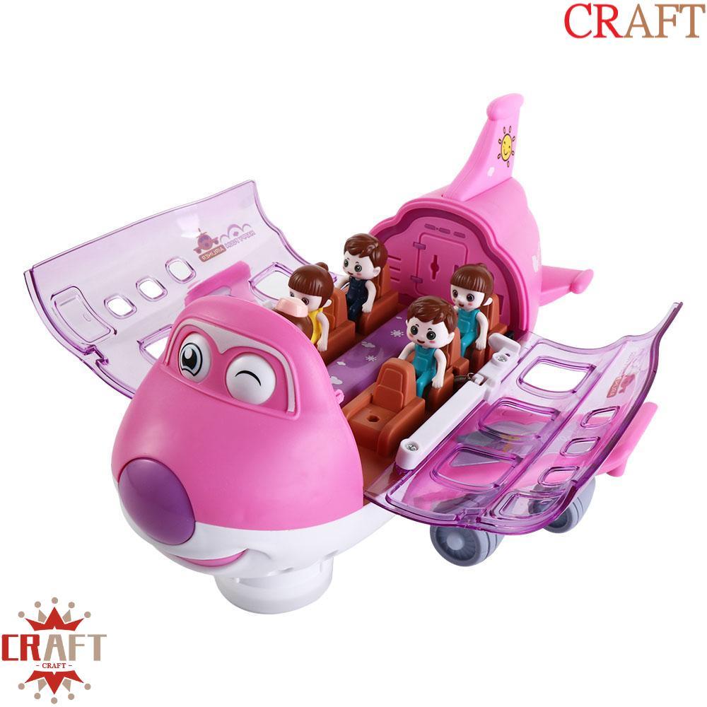 Đèn LED CRAFT Đồ chơi máy bay âm nhạc, Đồ chơi điện Mô hình máy bay LED bằng nhựa, Mô hình máy bay l