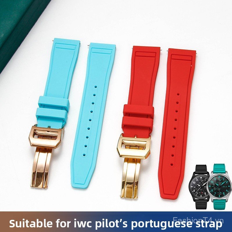 20 / 21 / 22mm Cho IW Pilot Little Prince Dây Đeo Cao Su Silicon Mềm Đa Thương Hiệu Đa Năng Dây Đeo 