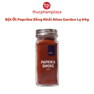 Bột Ớt Paprika Xông Khói Atlas Garden Lọ 64g, Ớt paprika chất lượng cao, không chất bảo quản