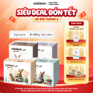  Combo 4 Tã Bỉm Đêm NABIZAM Signature Nội Địa Hàn Mềm Mại Siêu Thấm Hút Size L30 XL26 2XL22 3XL20 Cho Bé 8-22kg 