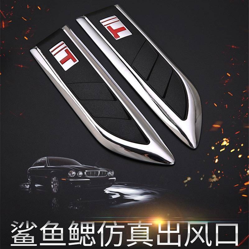 Shark Gills Simulation Air Outlet Car Door Side Air Outlet Fender Decoration Air Outlet Car Blade Mo