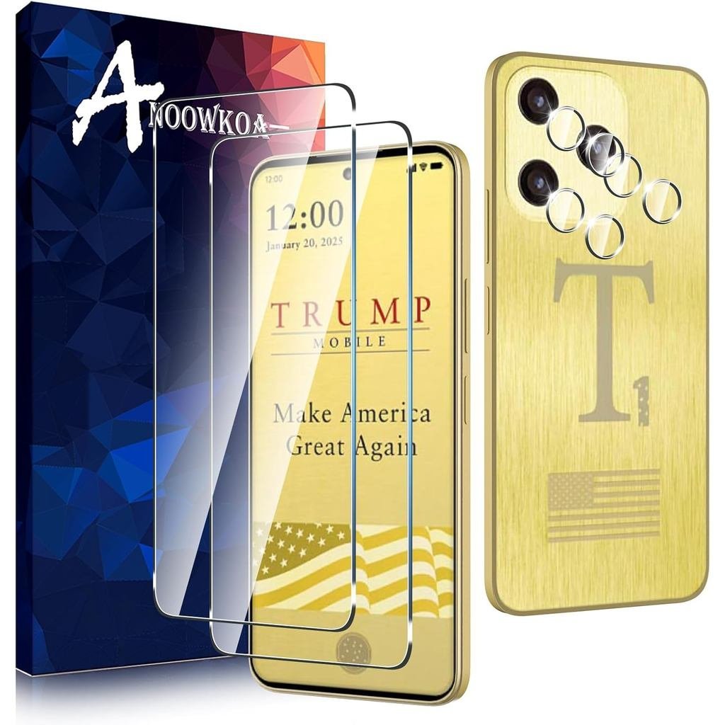 2 Gói Cho Trump Mobile T1 Bảo Vệ Màn Hình Điện Thoại + 2 Gói T-Mobile T1 Điện Thoại Ống Kính Máy Ảnh