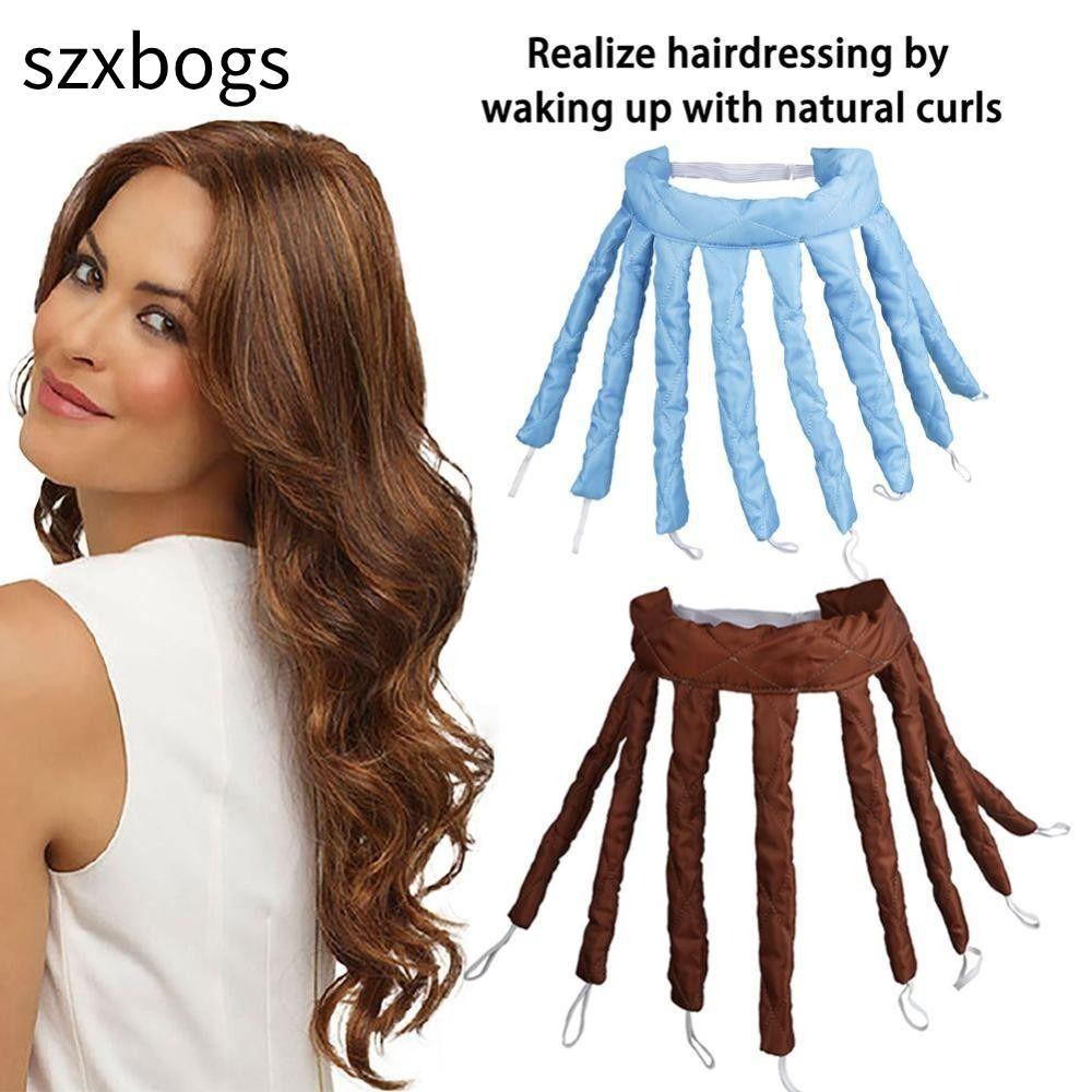 SZXBOGS Curling Stick, Octopus DIY Lazy Hair Curler, Soft Wave Heatless Curls Silk Ribbon Dụng cụ tạ