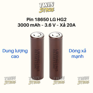 Pin Sạc 18650 LG HG2 Dung Lượng Lớn 3000mAh Xả Cao 20A - Mới - Chính hãng Hàn Quốc